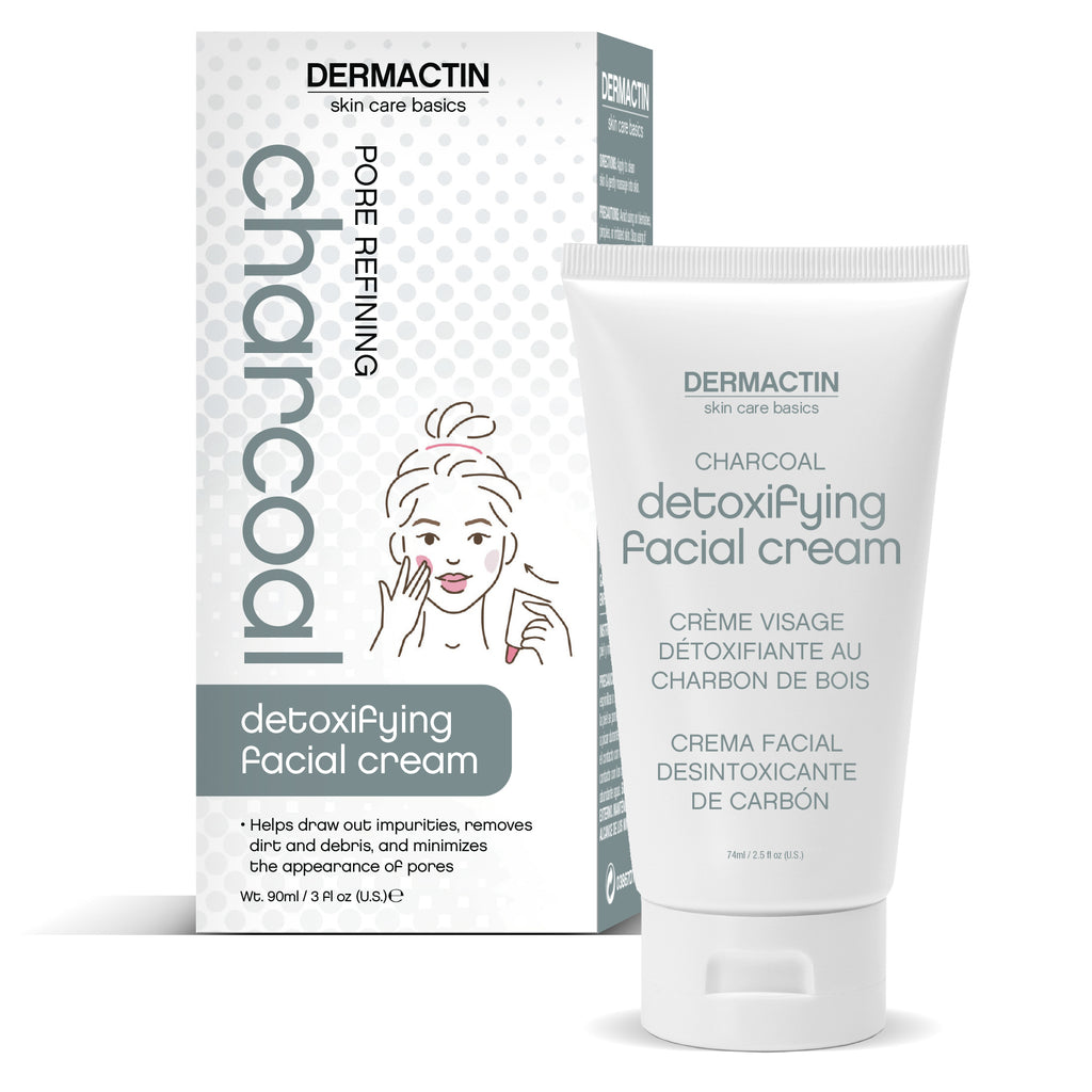 Dermactin Skin Care Basics Pore Refining Charcoal Detoxifying Facial Cream 3 oz