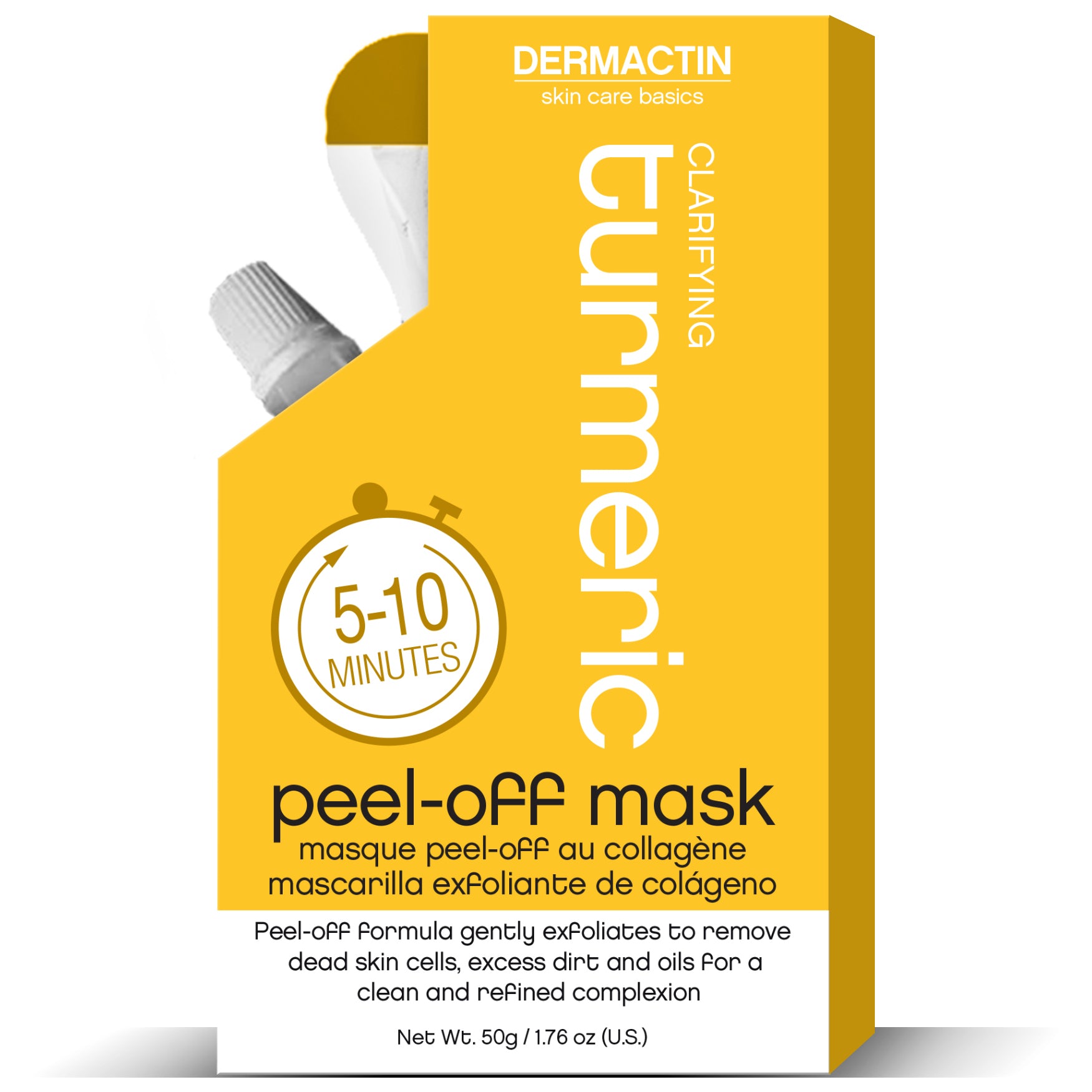 Dermactin Skin Care Basics Clarifying Turmeric Peel-off Mask 1.76