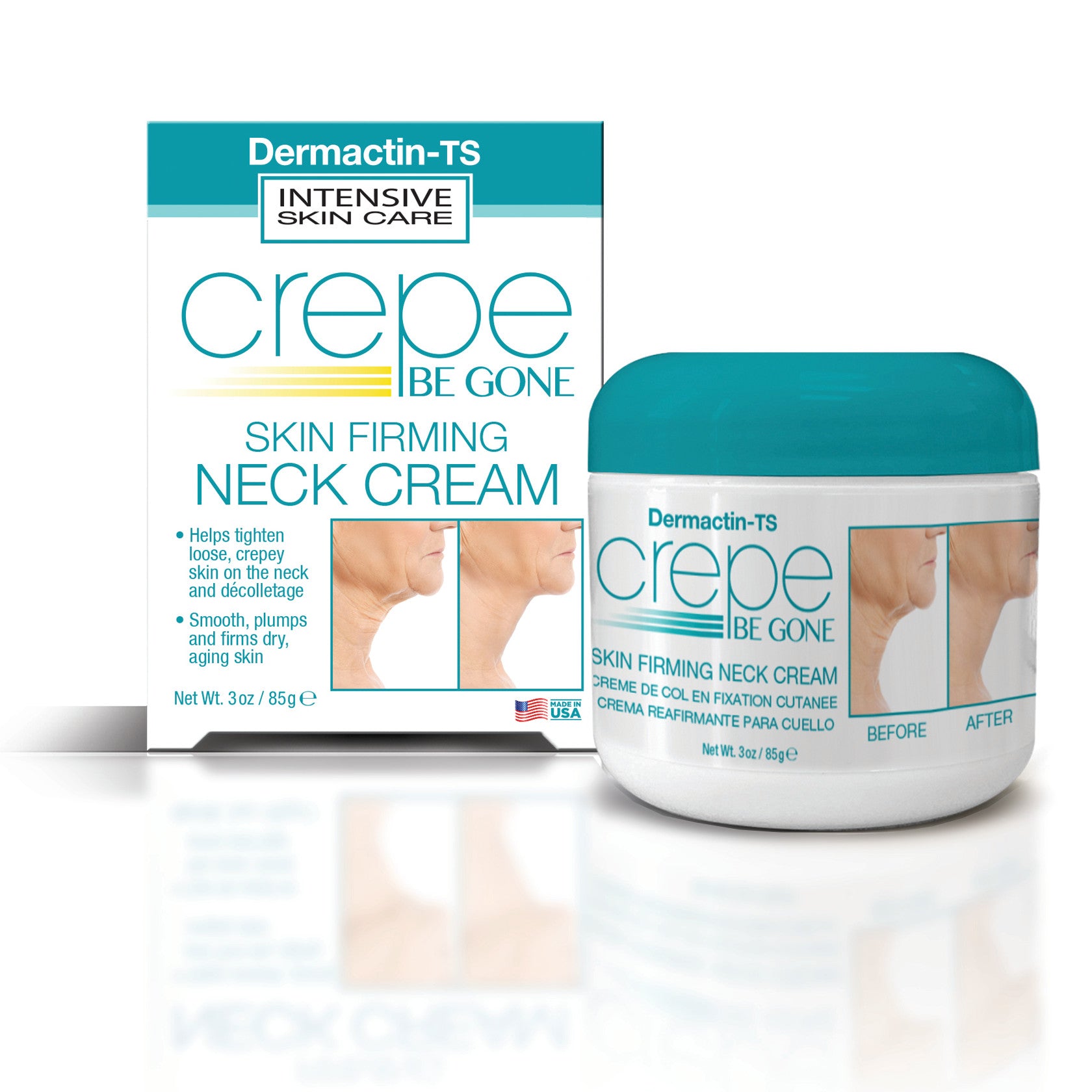 【ラプンツェル様用】DEVILYN / Afterfact Crepe Be Gone Firming Neck Cream 3 oz. | Dermactin