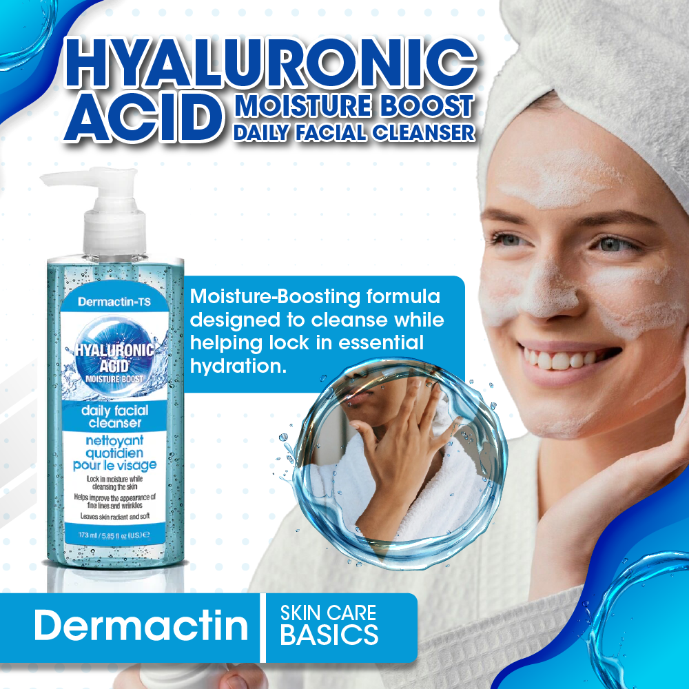 Dermactin Hyaluronic Acid Daily Facial Cleanser 5.85 oz.
