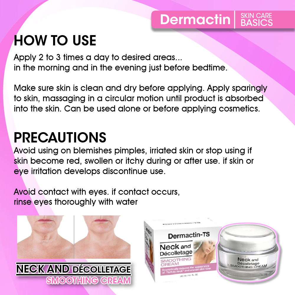 Dermactin Neck and Decolletage Smoothing Cream 1.5 oz.