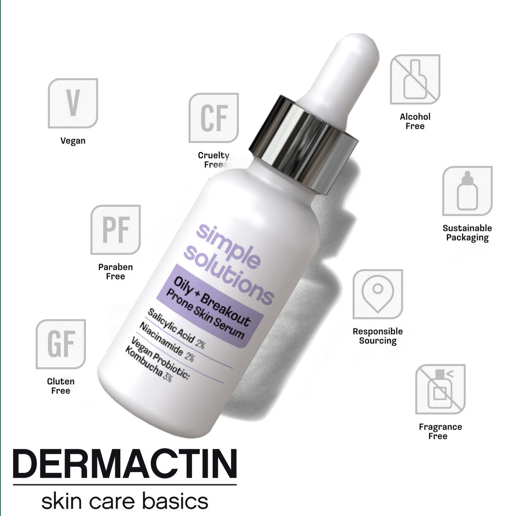 Dermactin Simple Solutions Oily + Breakout Prone Skin Serum 1 oz