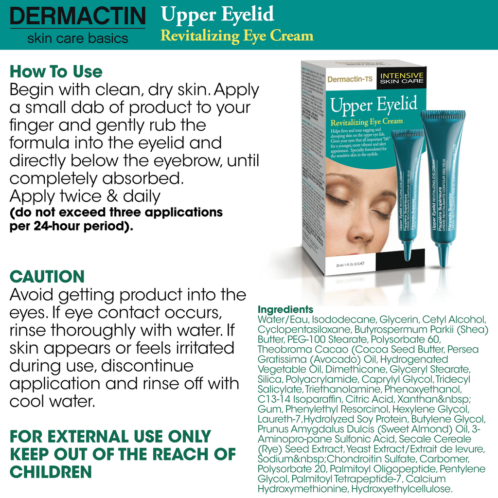 Dermactin Classic Upper Eyelid Revitalizing Eye Cream 1 oz.