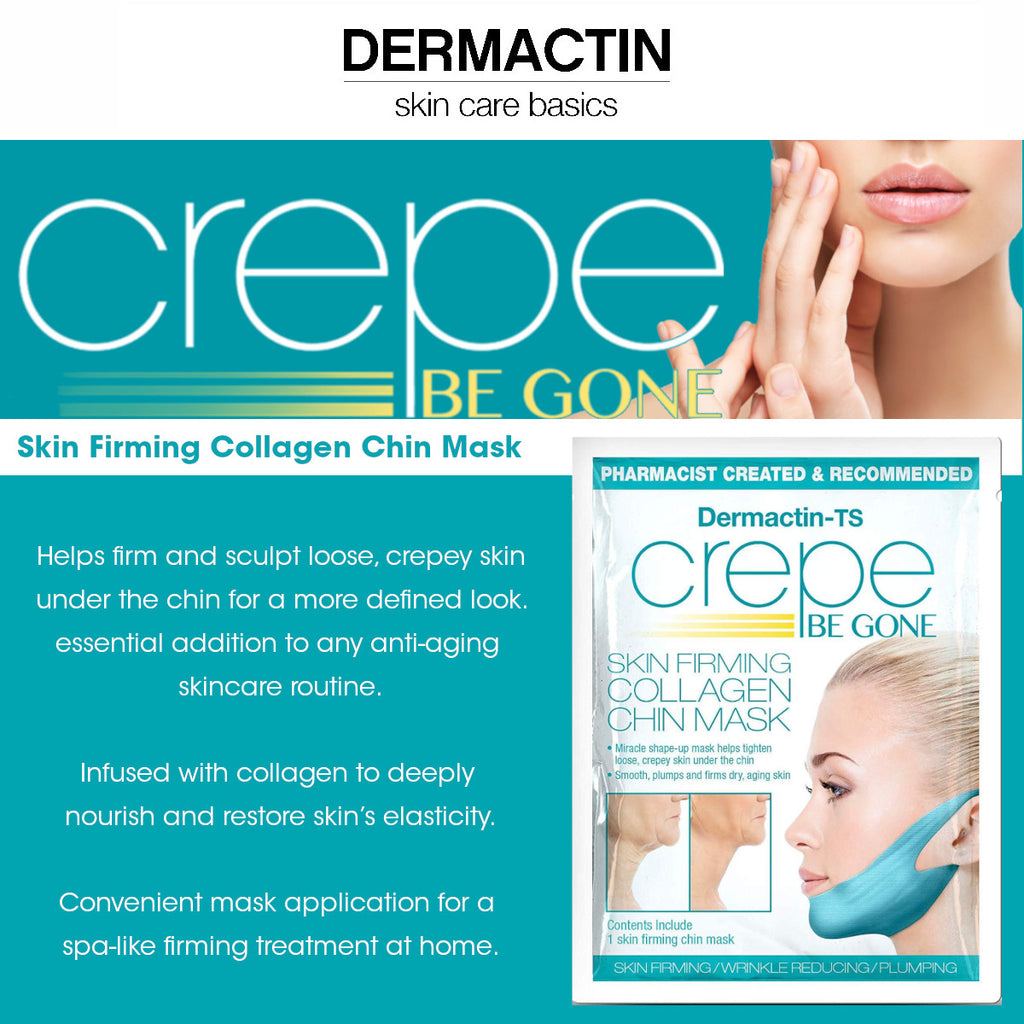 Crepe Be Gone Skin Firming Collagen Chin Mask (Pack of 2)