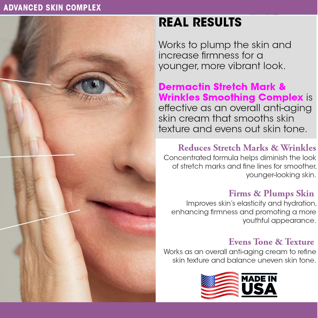 Dermactin Stretch Mark & Wrinkle Smoothing Complex Concentrated Formula 6 oz.