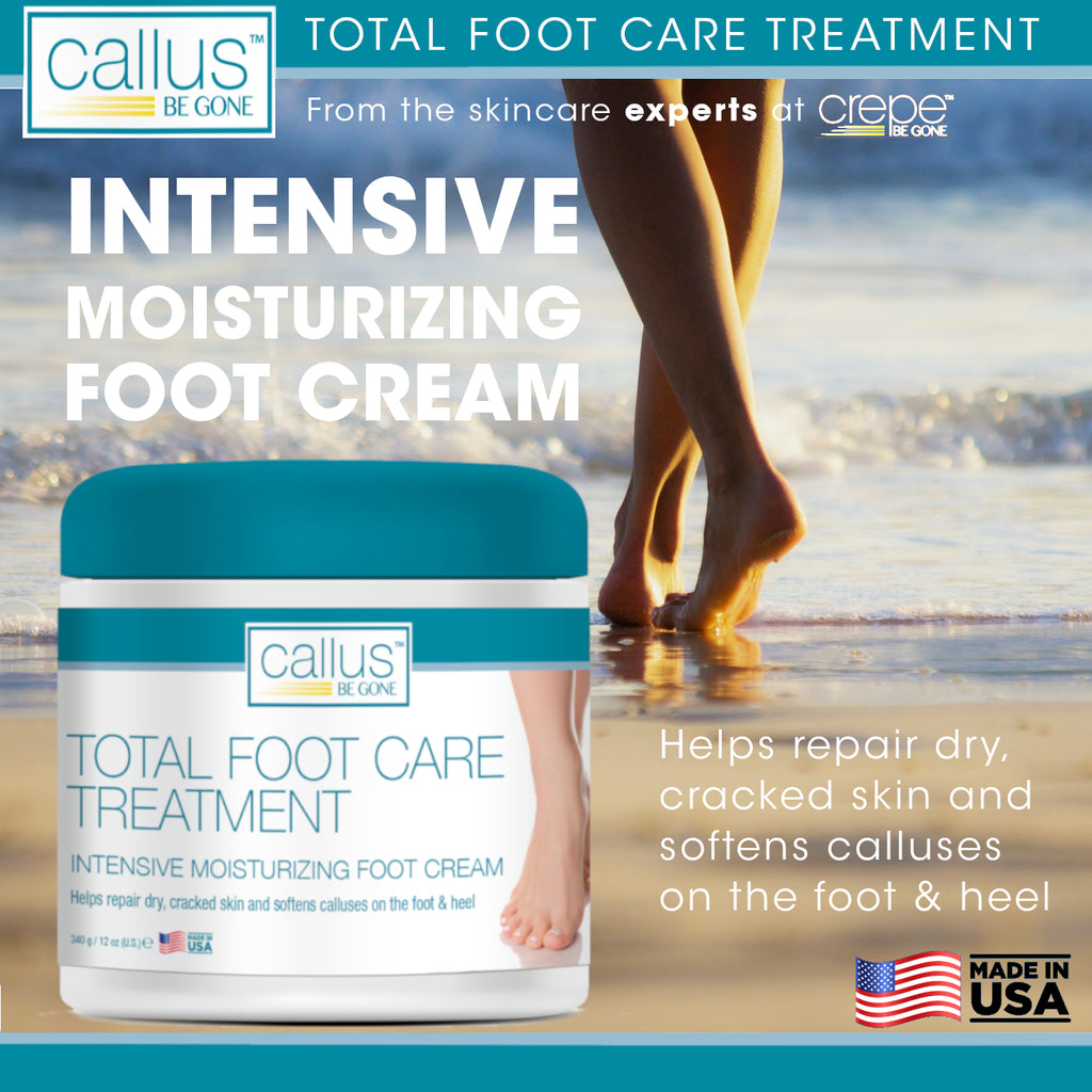 Callus Be Gone Total Foot Care Cream Treatment 12 Ounces