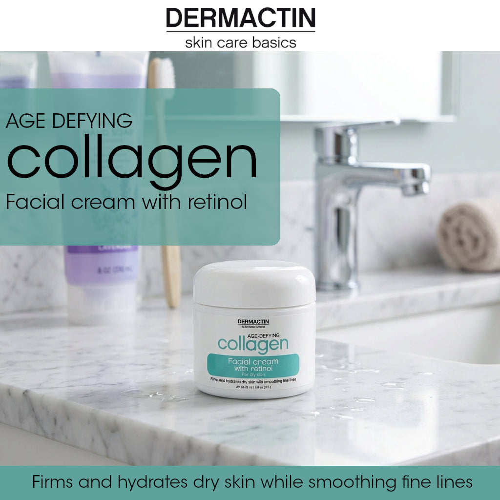 Dermactin Age Defying Collagen Facial Cream with Retinol 3 oz ...