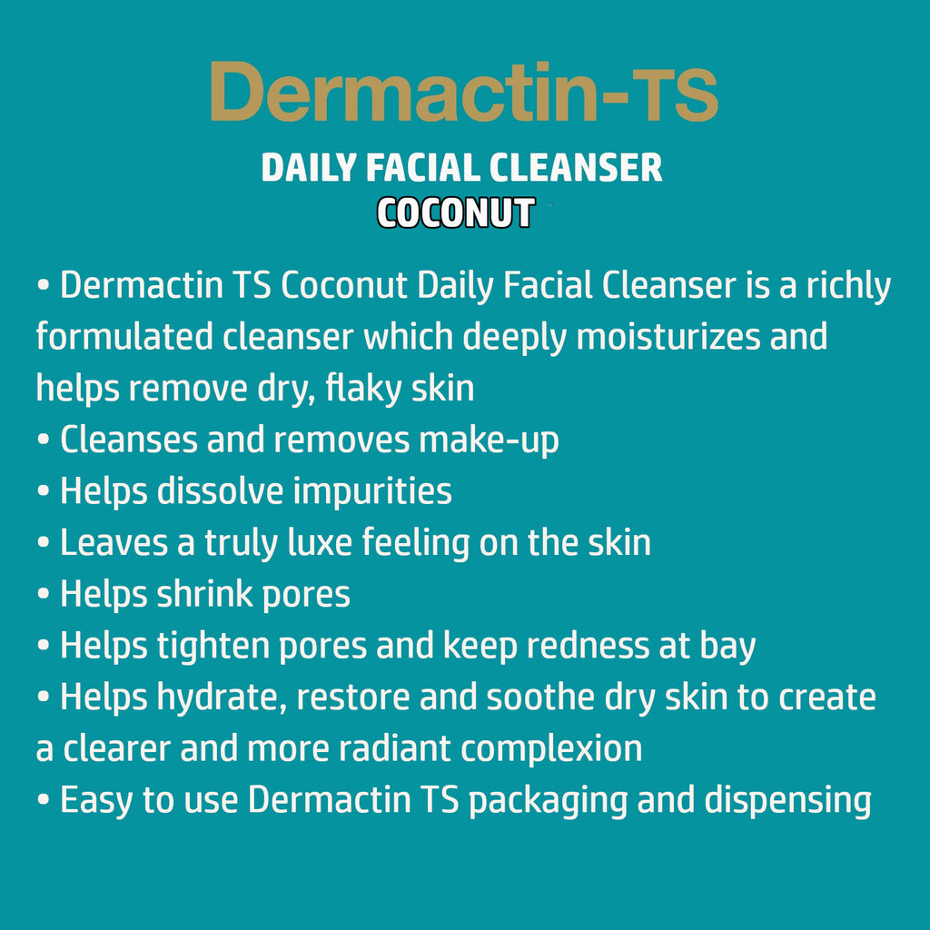 Dermactin-TS Coconut Daily Facial Cleanser  5.85 oz.