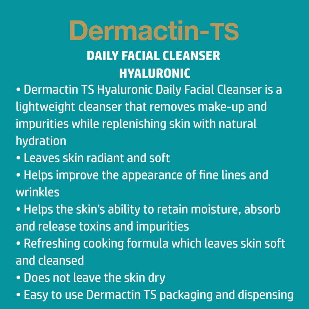 Dermactin-TS Hyaluronic Acid Daily Facial Cleanser  5.85 oz.